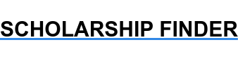 SCHOLARSHIP FINDER